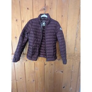 J.O.T.T. Just Over The Top Cha Down Puffer Jacket Plum Packable Womens XS